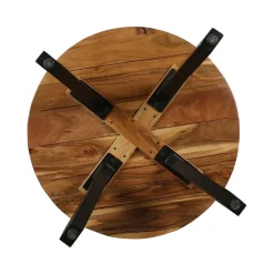 Sale Wohnen Industrial Couchtisch mit runder Platte - Fresh