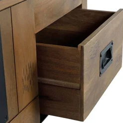 Online Wohnen Industrial Design Bücherregal aus Mangoholz - Semian