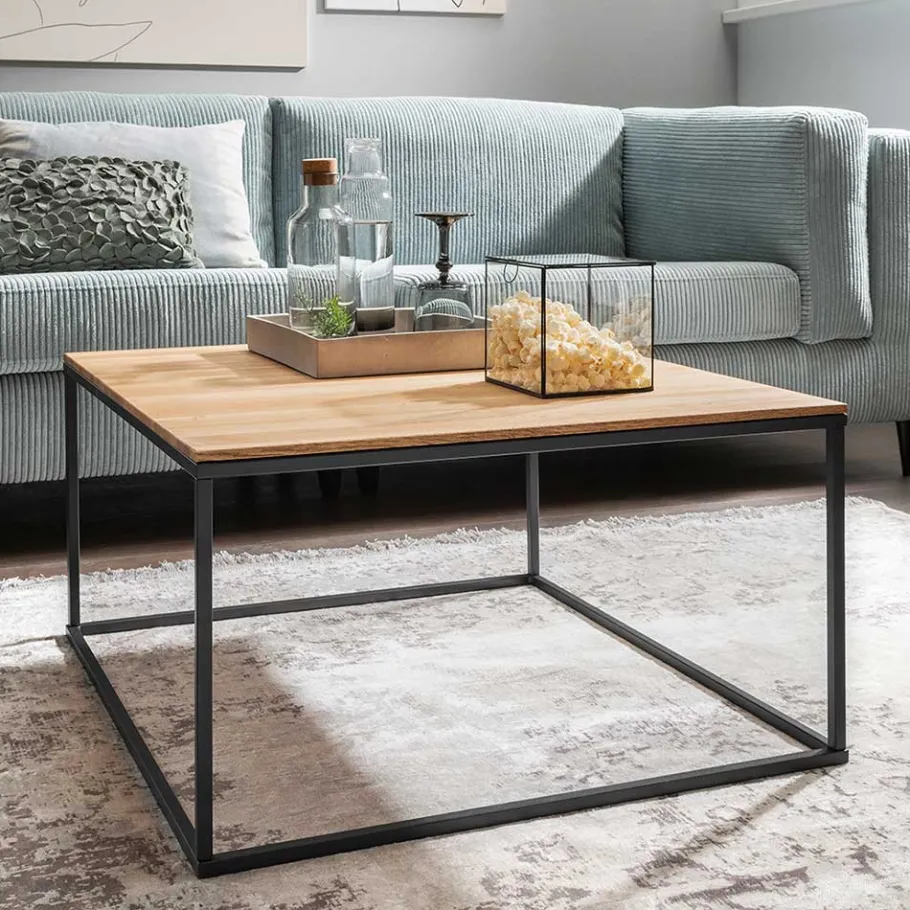 Clearance Wohnen Industrial Design Couchtisch aus Wildeiche massiv - Pyarco
