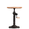 Hot Wohnen Industrial Design Hocker mit Kurbel höhenverstellbar - Sevila