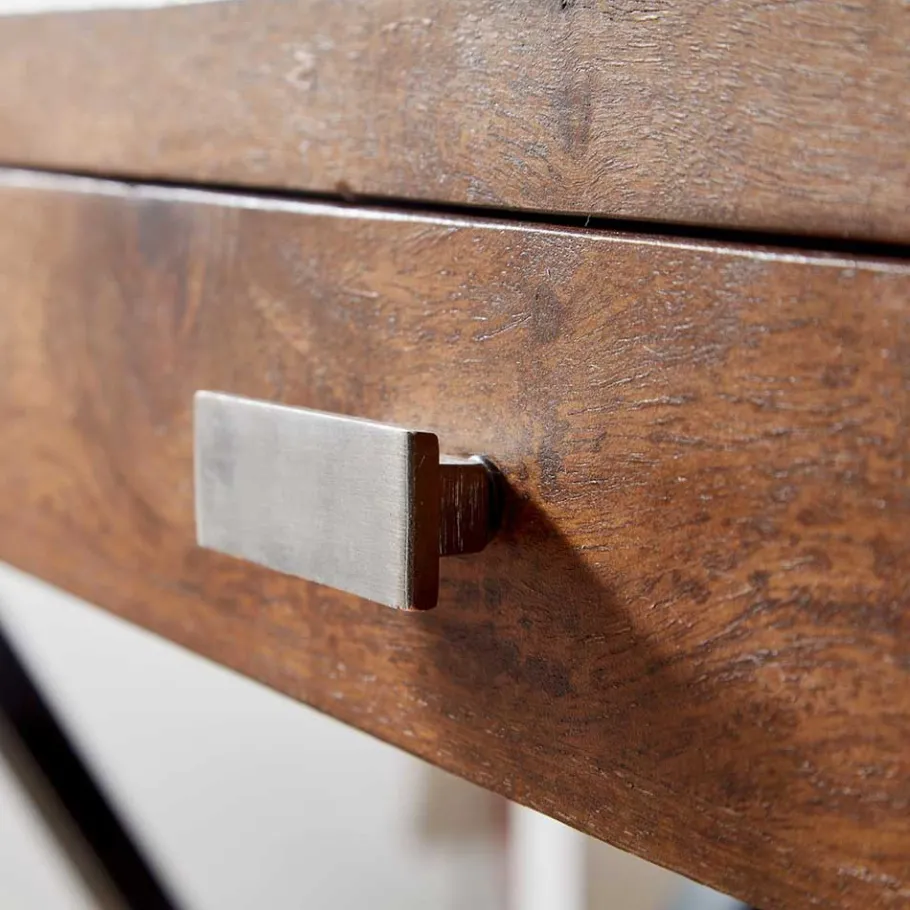 Sale Wohnen Industrial Design Schreibtisch aus Sheesham Holz - Apolon