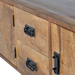 Online Wohnen Industrial Design Sideboard aus Massivholz - Olmidava