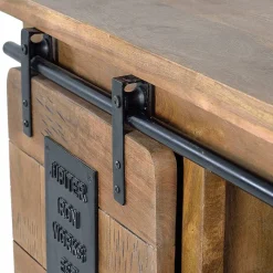 Discount Wohnen Industrial Design TV Board aus Mangoholz - Semian