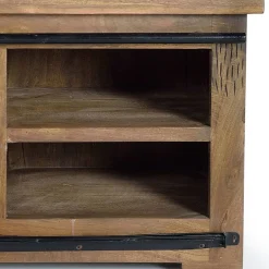 Discount Wohnen Industrial Design TV Board aus Mangoholz - Semian
