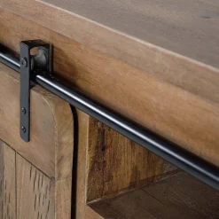 New Wohnen Industrial Design TV Lowboard aus Mangoholz - Semian