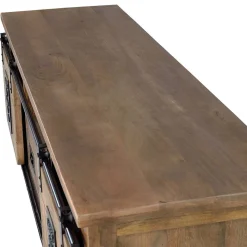 New Wohnen Industrial Design TV Lowboard aus Mangoholz - Semian