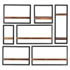 Discount Wohnen Industrial Design Wandboard Set - Mendoza (siebenteilig)