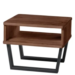 Wohnen Industrial Doppelbett in Nussbaum Braun - Lavrin