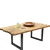 New Wohnen Industrial Esstisch aus rustikalem Teak Altholz - Chats