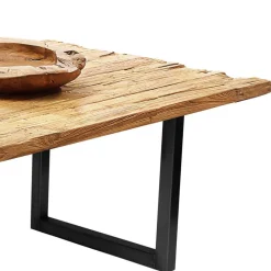 New Wohnen Industrial Esstisch aus rustikalem Teak Altholz - Chats