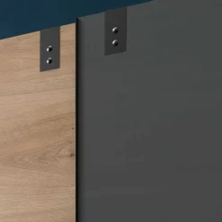Sale Wohnen Industrial Schiebetürenschrank zweifarbig - Janeiro
