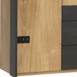 Wohnen Industrial Schlafzimmerschrank mit fünf Türen - Bram