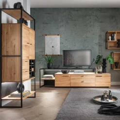 Discount Wohnen Industrial Schrank aus Wildeiche Massivholz - Manarola