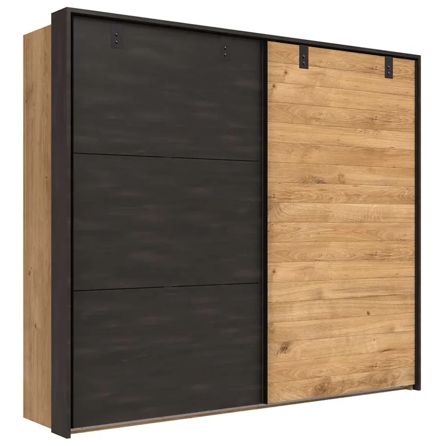 New Wohnen Industrial Schwebetürenschrank 2-türig - Bram