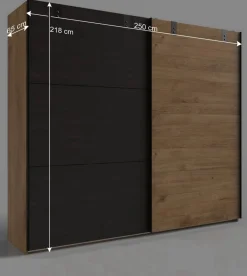 New Wohnen Industrial Schwebetürenschrank 2-türig - Bram