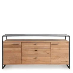 Discount Wohnen Industrial Sideboard aus Wildeiche Massivholz - Manarola