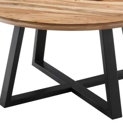Discount Wohnen Industrial Sofatisch aus Akazie Massivholz - Mexicano