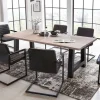 Sale Wohnen Industrial Style Tisch Ultima mit Eichenplatte gekälkt