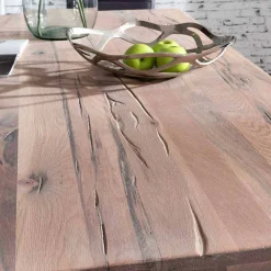 Sale Wohnen Industrial Style Tisch Ultima mit Eichenplatte gekälkt