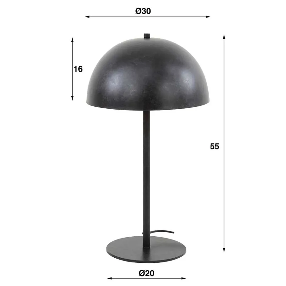 Online Wohnen Industrial Tischleuchte im Pilz Design - Enna