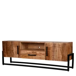 Best Wohnen Industrial TV Lowboard aus Mangobaum - Schanow
