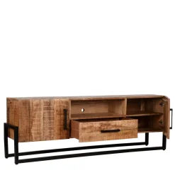 Best Wohnen Industrial TV Lowboard aus Mangobaum - Schanow