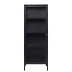Discount Wohnen Industrial Vitrine aus Metall in Schwarz - Sitra