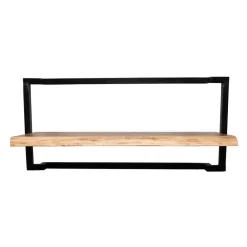 Hot Wohnen Industrial Wandboard aus Akazie Massivholz - Ian