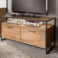 Clearance Wohnen Industrial-TV-Board aus Wildeiche Massivholz - Ingbo