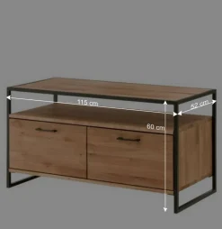 Clearance Wohnen Industrial-TV-Board aus Wildeiche Massivholz - Ingbo