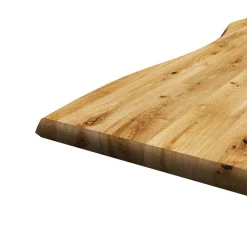 Outlet Wohnen Industry Esstisch mit Naturkante Eiche - Yaviva