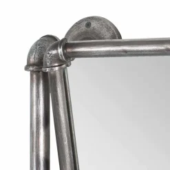 Clearance Wohnen Industry Spiegel mit Rahmen aus Stahlrohren Manicos & 5 Haken