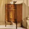 Discount Wohnen Italienische Kleinkommode im Barockstil Venerdina in Nussbaum Braun