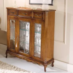 Sale Wohnen Italienischer Vitrinenschrank 107x100x46 cm - Carlenna II
