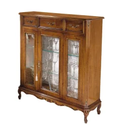 Sale Wohnen Italienischer Vitrinenschrank 107x100x46 cm - Carlenna II