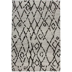 Best Wohnen Jacquard Teppich in Grau und Schwarz - Aurora