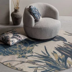 Online Wohnen Japandi Teppich mit floralem Motiv - Zita