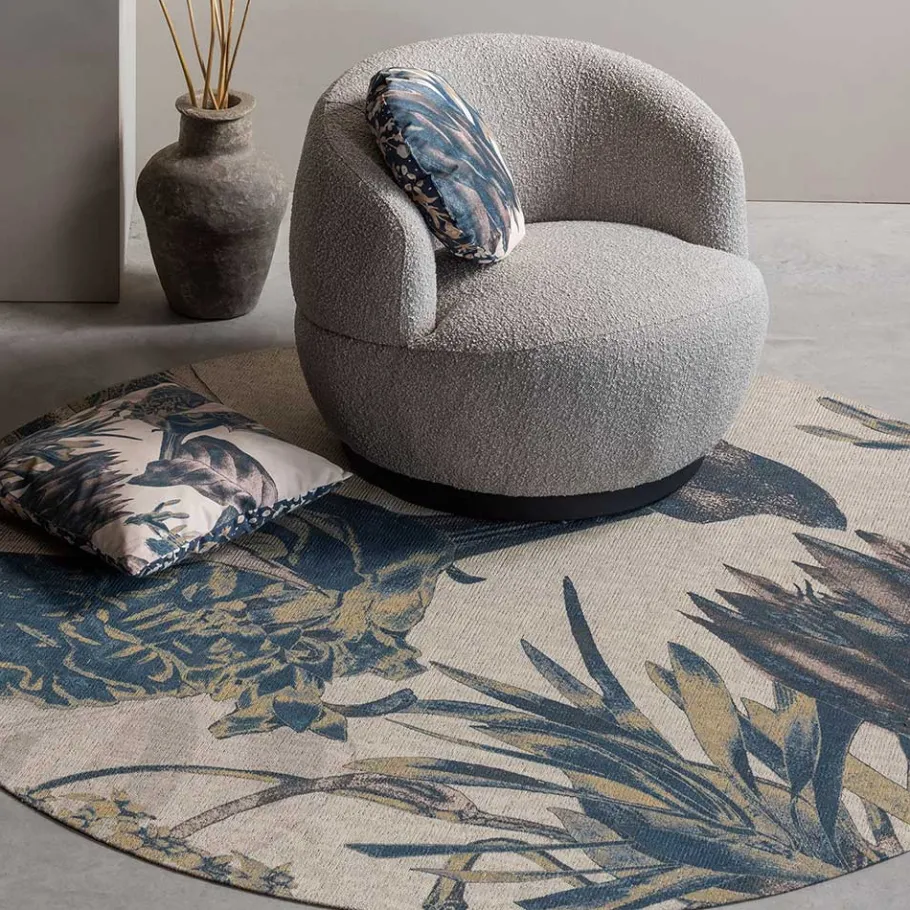 Online Wohnen Japandi Teppich mit floralem Motiv - Zita