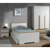 Hot Wohnen Jugend Schlafzimmer Möbel in Weiß - Eldrus (dreiteilig)