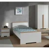 Wohnen Jugendbett & Nachtkommode & Schrank - Eldrus (dreiteilig)
