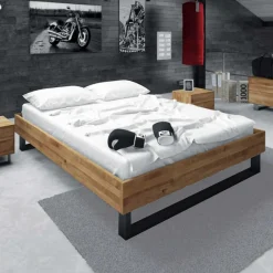 Online Wohnen Jugendbett Manzey aus Wildeiche Massivholz