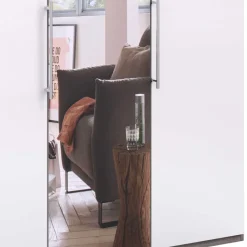 Outlet Wohnen Jugendzimmer Kleiderschrank mit Spiegel & Glas Weiß - Empresian