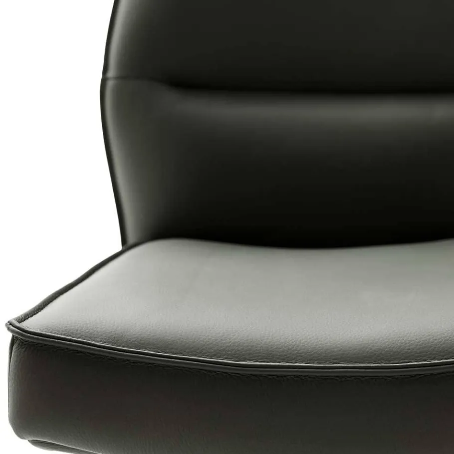 Best Wohnen Küchenstuhl aus Leder und Edelstahl - Simael (2er Set)