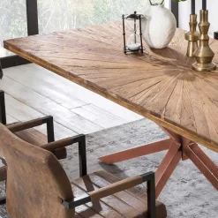 Discount Wohnen Küchentisch aus Teak Recyclingholz - Jaswinda