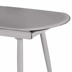 New Wohnen Küchentisch Sectian aus Glas Grau