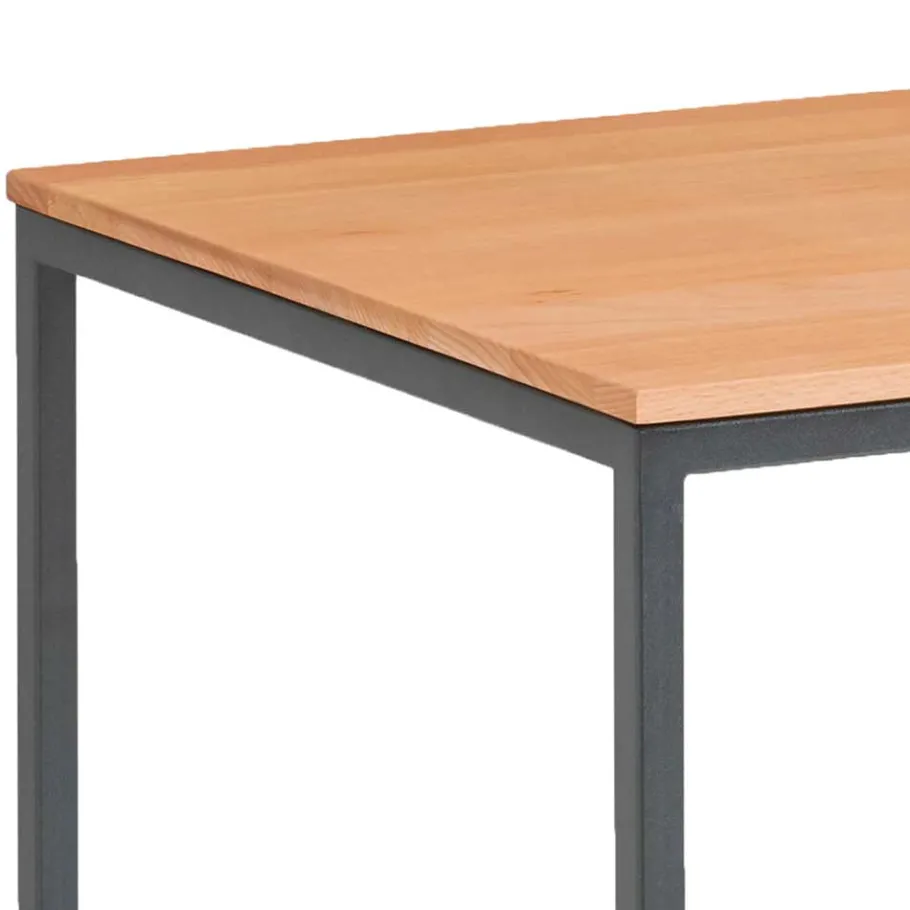 Hot Wohnen Kernbuche Beistelltisch im Würfeldesign - Sidrana