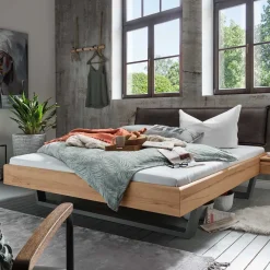 Best Wohnen Kernbuche Bett mit Bügelgestell - Eudrinia