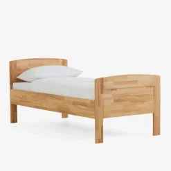Best Wohnen Kernbuche Einzelbett Islando mit Kopfteil und Fußteil