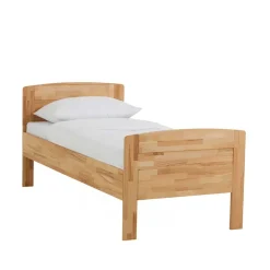 Best Wohnen Kernbuche Einzelbett Islando mit Kopfteil und Fußteil