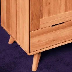 Outlet Wohnen Kernbuche Kleiderschrank mit 2 Türen - Junola